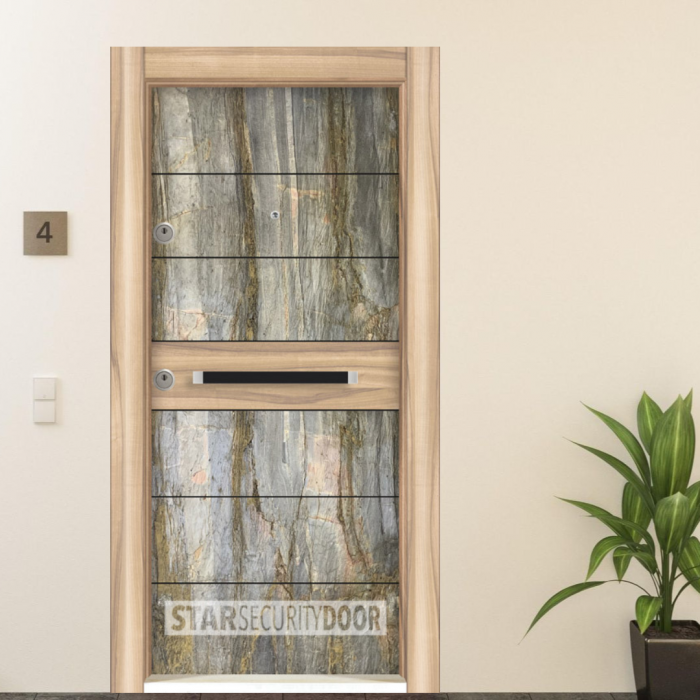 Thmb Front Door ST 01 FOREST FIRE LIGHT NATUREL WALNUT