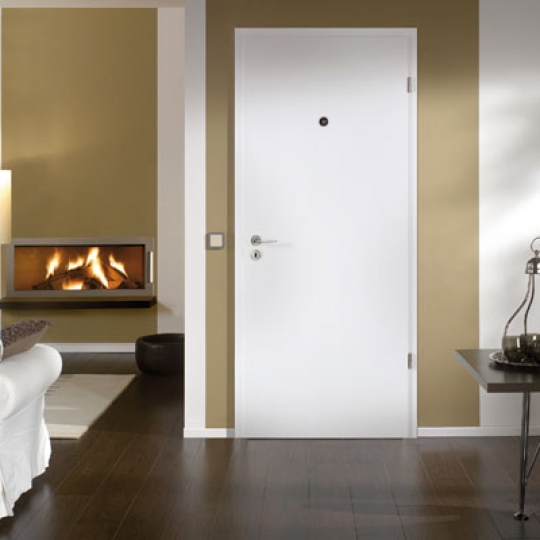 Thmb White Painted Entrance To Flat Door Set